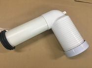 PVC Toilet Drain Pipe With Connector , Wc Waste Pipe Large Displacement